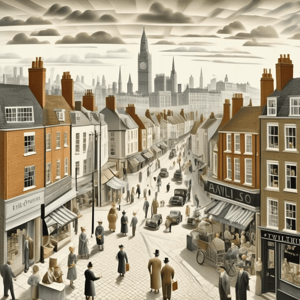 HIGH STREET – Eric Ravilious